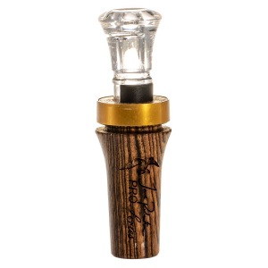 Duck Commander DCPROB Pro Series Bocote Open Call Double Reed Mallard Hen Sounds Attracts Ducks Brown Wood