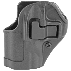 BlackHawk SERPA CQC Concealment Holster with Belt and Paddle Attachment, Fits S&W M&P Shield, Left Hand, Matte Black 410563BK-L