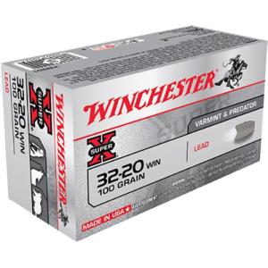 WINCHESTER X32201 Super X 32-20win 100gr Lead 50 Per Box/10 Case Centerfire, Rifle Ammunition