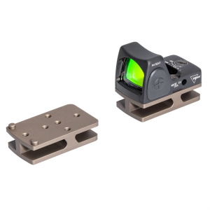 Badger Ordnance Condition One Micro Sight Mount 200-13, For C1 J-Arm Only, Fits Trijicon RMR, Tan 200-13