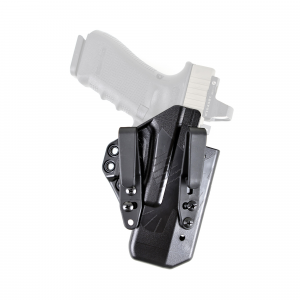 Raven Concealment Systems Eidolon Basic IWB Holster, Fits Glock 17/22/31, Ambidextrous, Black Kydex, with 1.5 in Overhook Struts EG17 AS BK BSC