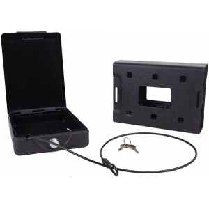 Bulldog BD1150 Car Vault Key Entry Matte Black Powder Coat Steel Holds 1 Handgun 11.30 in x 6.90 in x 2.50 in