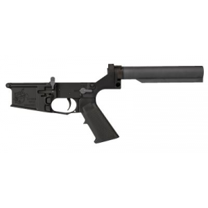 Knights Armament 116858 Lower Receiver Assembly Kit Black, Black Buffer Tube & Pistol Grip for SR-25