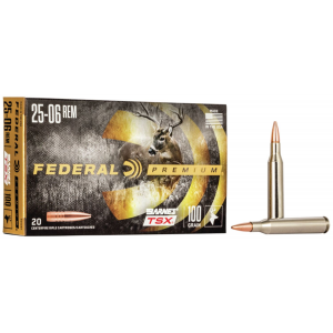Federal P2506H Premium 25-06 Rem 100 gr Barnes TSX 20 Per Box/ 10 Cs