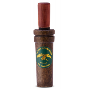 Duck Commander DC200 Classic Commander Open Call Double Reed Mallard Hen Sounds Attracts Ducks Natural Wood