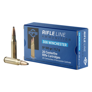 086050038124 PPU Pp3083 Standard Rifle 308 Win 180 Gr Soft Point 20 Per Box/ 10 Cs 086050038124 79186