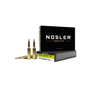 NOSLER 40064 Ballistic Tip 6.5 Creedmoor 140 Gr Spitzer Ballistic Tip 20 Per Box/ 10 Cs
