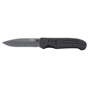 CRKT 6860 Ignitor T 3.38 in Folding Modified Drop Point Plain Gray TiN 8Cr14MoV SS Blade/Black G10 Handle Includes Pocket Clip - Columbia River