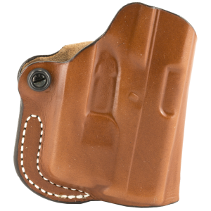 Desantis Mini Scabbard Belt Holster, Fits Glock 43 with Streamlight TLR6, Right Hand, Tan Leather 019BA0CZ0