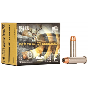 Federal P357SA Premium 357 Mag 180 gr Swift A Frame 20 Per Box/ 10 Cs