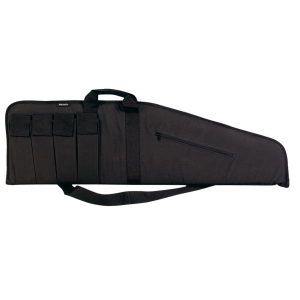 Bulldog BD423 Extreme Tactical Rifle Case made of Water-Resistant Nylon with Black Finish\t Tricot Lining\t 4 External Velcro Magazine Pouches & Soft Padding 25 in L