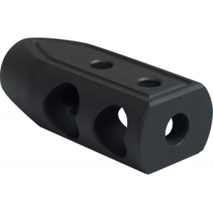 Timber Creek Outdoors 65HBBLC Heart Breaker Muzzle Brake Black Cerakote with 5/8 in-24 tpi Threads for 6.5 Grendel AR-Platform