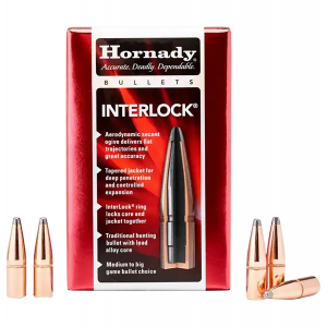 Hornady 3515 InterLock 35 Cal .358 200 gr Round Nose 100 Per Box/ 15 Case