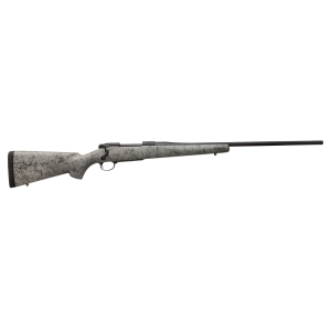 Nosler 39448 M48 Liberty 6.5 Creedmoor 4+1 24 in Barrel, Graphite Black Cerakote Metal Finish, Gray Black Webbed Fixed Aramid Stock, Rifle