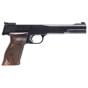 Smith & Wesson 130512 41 Full Size Frame 22 LR 10+1, 7 in Blued Button, Rifled Steel Barrel, Serrated Slide & Frame, Checkered Wood Target Grip, Pistol