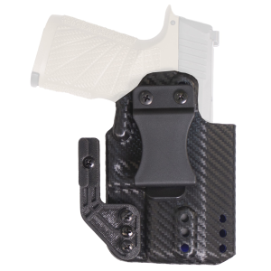 DeSantis Gunhide Persuader, Inside Waistband Holster, Fits Sig P365,P365 X with Red Dot, Left Hand, Polymer, Carbon Fiber Finish, Black 213KB8JZ0
