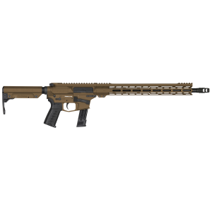 CMMG 92AE6FB-MB Resolute MK17 9mm Luger 16.10in 21+1 Midnight Bronze Cerakote Aluminum Rec Chrome Moly Barrel Black Adjustable RipStock Right Hand - Cmmg