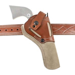 DeSantis Gunhide 189NJ9QZ0 Wild Hog OWB Natural Leather Belt Fits Heritage Rough Rider and Ruger Wrangler Belt 1.75 in Wide Ambidextrous