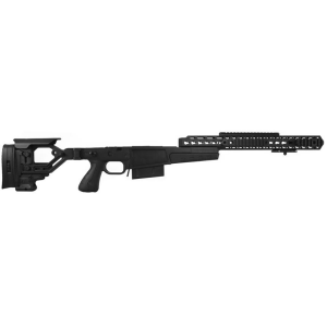 Accuracy International AX AICS Chassis System 26712BL for Remington 700 S/A .308 Win, Folding Stock, Adj Cheek Piece, Black Finish, 5Rd