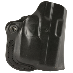 Desantis Mini Scabbard Belt Holster, Fits Glock 43 with Streamlight TLR6, Right Hand, Black Leather 019BA0CZ0