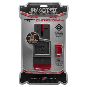 Real Avid AVAR15SFVB Smart-Fit Vise Block Gray/Red Polymer 223 Rem 5.56x45mm NATO Rifle AR-15