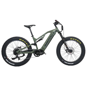 Bakcou E-bikes BSC19GB21 Scout Large Matte Army Green 19 Frame, 11 Speed Sram NX, 11-42t Rear Cassette BafangUltra Mid-Drive Motor, Electric Bike - Bakcou