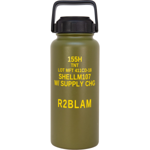Mission First Tactical Mission First Tactical, M107 155 Howitzer Drinkware, Bottle, 32 oz, Green DM107-32