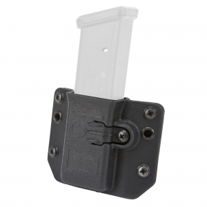 Raven Concealment Systems Copia Single Pistol Mag Carrier, Fits Double Stack 9/40 Mags, Black Finish, Ambidextrous SSMCBKT