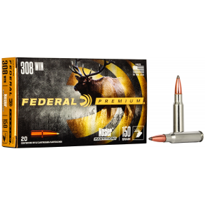 FEDERAL P308s Premium 308 Win 150 Gr Nosler Partition 20 Per Box/ 10 Cs
