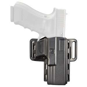 Uncle Mikes 74211 Reflex Open Top Holster, Sz 21, 1.75 in Belt, Black, Fits For Glock 17, 19, 22, 23, 26, 27, 34 & 35