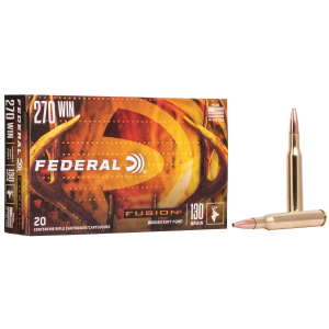Federal F270FS1 Fusion 270 Win 130 gr Fusion Soft Point 20 Per Box/ 10 Cs