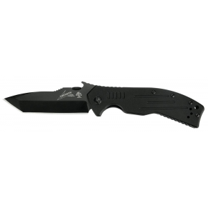 Kershaw 6044TBLK CQC 8K 3.50 in Folding American Tanto Plain Black Oxide 8Cr14MoV SS Blade Black G10 Handle Includes Pocket Clip