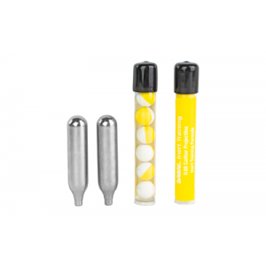 Sabre Pepper Launcher SPINERT-R-01, 14 Inert Projectiles + 2 CO2 Cartridges, Yellow SPINERT-R-01