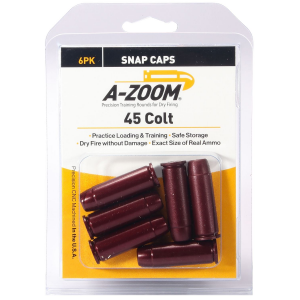 A-Zoom 16124 Revolver Snap Cap 45 Colt Aluminum 6