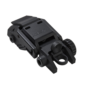 NCSTAR Pro Series Rear Flip-Up Sight, Fits Picatinny, Matte Finish, Black VMARFLR