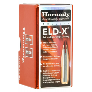 Hornady 22833 ELD-X 22 Cal .224 80 gr Extremely Low Drag Match 100 Per Box/ 25 Case