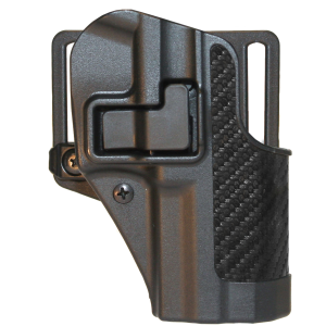 Blackhawk 410041BKR CQC SERPA Belt Holster Right Hand Black Carbon Fiber Ruger SR9 Belt Loop and Paddle