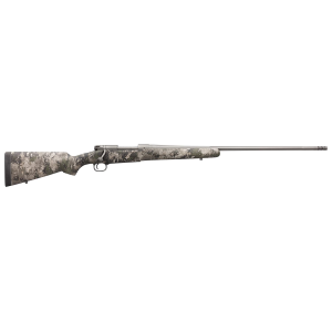 Winchester 535244299 Model 70 Extreme 6.8 Western 3+1 24 in Muzzle Brake Barrel, Tungsten Gray Cerakote Metal Finish, TrueTimber VSX Bell & Carlson Synthetic Stock w/Sculpted Cheekpiece, , Rifle
