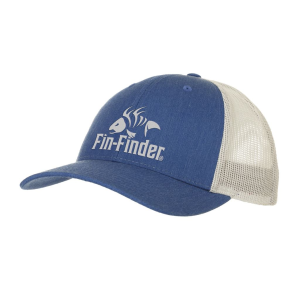 Fin Finder Logo Hat Heathered Royal/Light Grey xxx