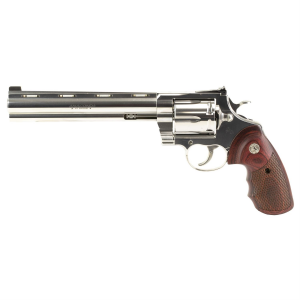 Colts Manufacturing Anaconda, Revolver, 44 Magnum, 8 in, Silver, Hogue, 6 Rounds, Adjustable Sights, Stainless Steel, Matte ANACONDA-SP8WBB-TLS