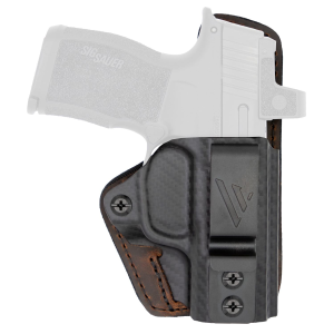Versacarry Comfort Flex Custom, Inside Waistband Holster, Right Hand, Fits Springfield Hellcat Pro, Distressed Leather, Brown CFC211HCTP