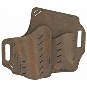 Versacarry Guardian Series Water Buffalo Belt Holster GM3BRN, Includes Spare Mag Pouch, Fits Sub-Compact Handguns with 4 in Barrel
