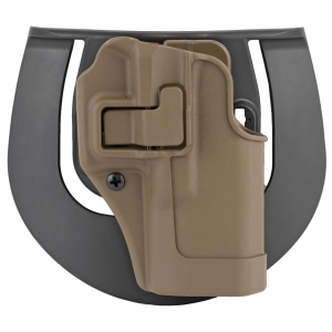 BLACKHAWK CQC SERPA Holster With Belt and Paddle Attachment 410502CT-R, Fits Glock 19/23/32, Right Hand, Coyote Tan 410502CT-R