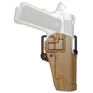Blackhawk 410503CTR CQC SERPA Belt Holster Right Hand Coyote Tan Colt Govt 1911 Belt Loop and Paddle
