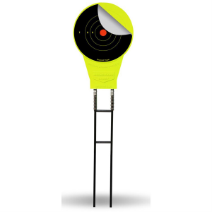 Birchwood Casey 48028 Ground Strike Belly Dancer Pistol/Rifle Metal Yellow Bullseye Illustration Impact Enhancement Motion Includes Targets
