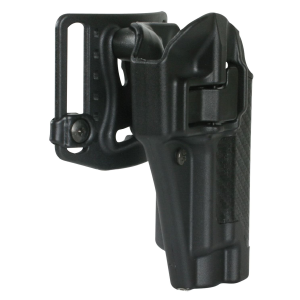 Blackhawk 410025BKR Serpa CQC OWB Black Carbon Fiber Polymer Belt Loop/Paddle Fits S&W M&P Right Hand
