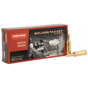 ma Ammunition 10166462 Dedicated Precision Golden Target Match 6.5 PRC 143 Gr Hollow Point Boat Tail 20 Per Box/ 10 Cs Ammo