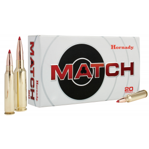 HORNADY 82298 Match 8mm Mauser 196 Gr Hollow Point Boat Tail Match 20 Per Box/ 10 Cs