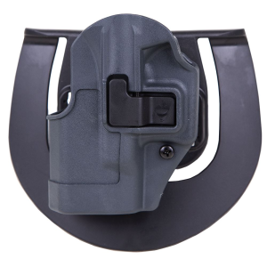 Blackhawk 413501BKL Serpa CQC Sportster OWB Size 01 Gun Metal Gray Polymer Paddle Compatible w/Glock 26/27/33 Left Hand