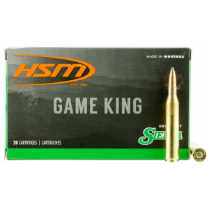 HSM 25061N Game King 25-06 Rem 100 gr Sierra GameKing Spitzer Boat Tail 20 Per Box/ 20 Cs